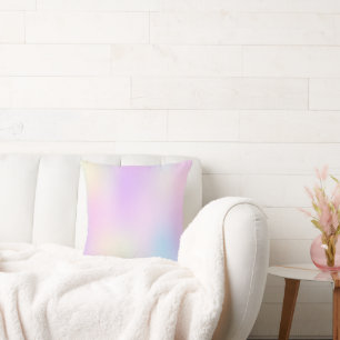 Soft tones iridescent holographic background 2 cushion