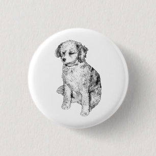 Soft Tones, Subtle Smile 3 Cm Round Badge