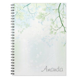 Soft Trees & Leaves Notebook