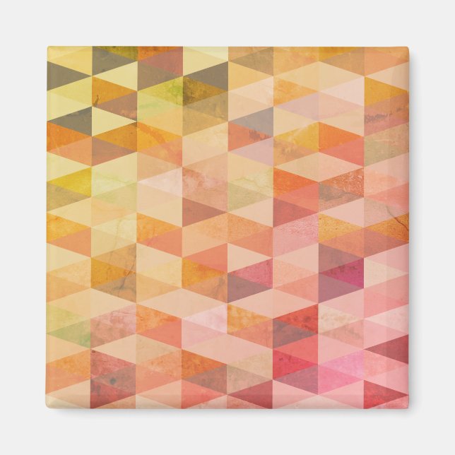 Soft Triangle Geometric Pattern Magnet (Front)