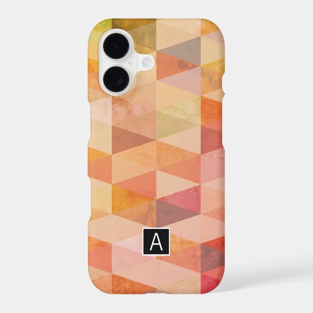 Soft Triangle Geometric Pattern | Monogrammed (Back)