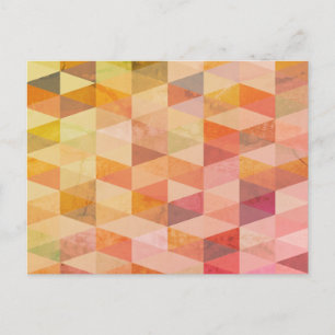 Soft Triangle Geometric Pattern Postcard