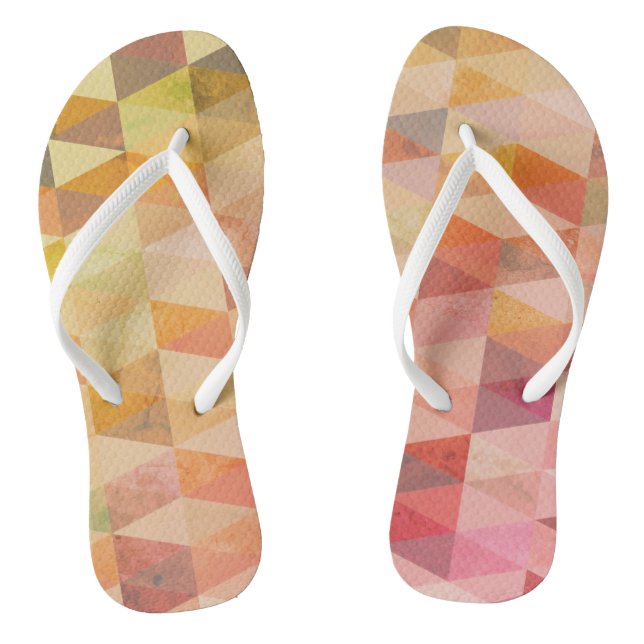 Soft Triangle Geometric Pattern Thongs (Footbed)