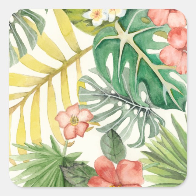 Soft Tropics Square Sticker (Front)