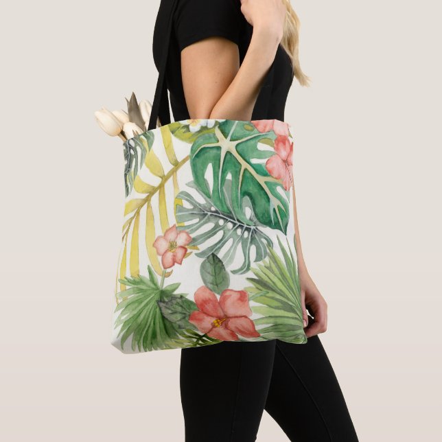 Soft Tropics Tote Bag (Close Up)
