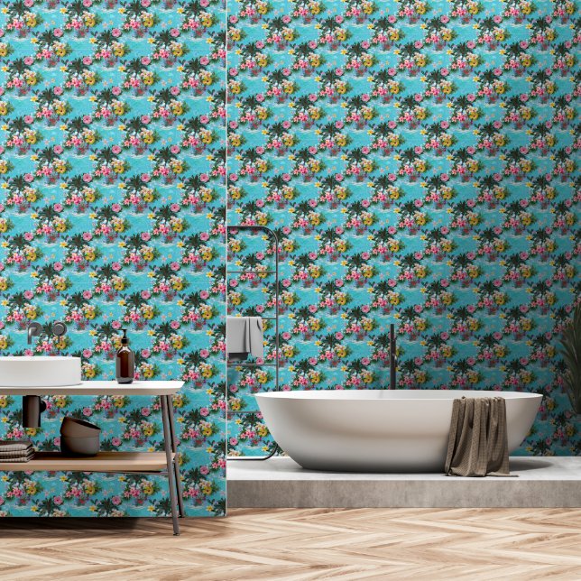Soft Tropix Wallpaper (Bathroom)