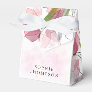 Soft tulips elegant birthday favour box
