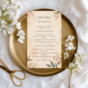 Soft Vintage Floral Enclosure Card