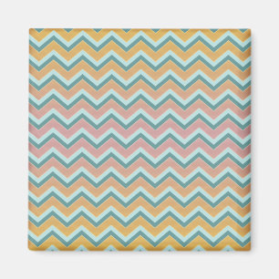 Soft Warm Colours ZigZag Magnet