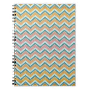 Soft Warm Colours ZigZag Notebook