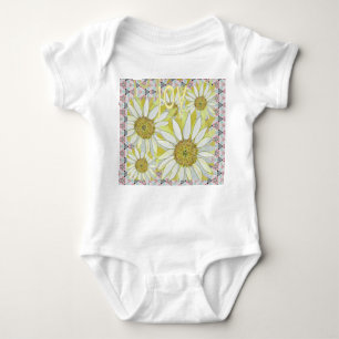 Soft Warm Feelings of Joy & Daisies  Baby Bodysuit