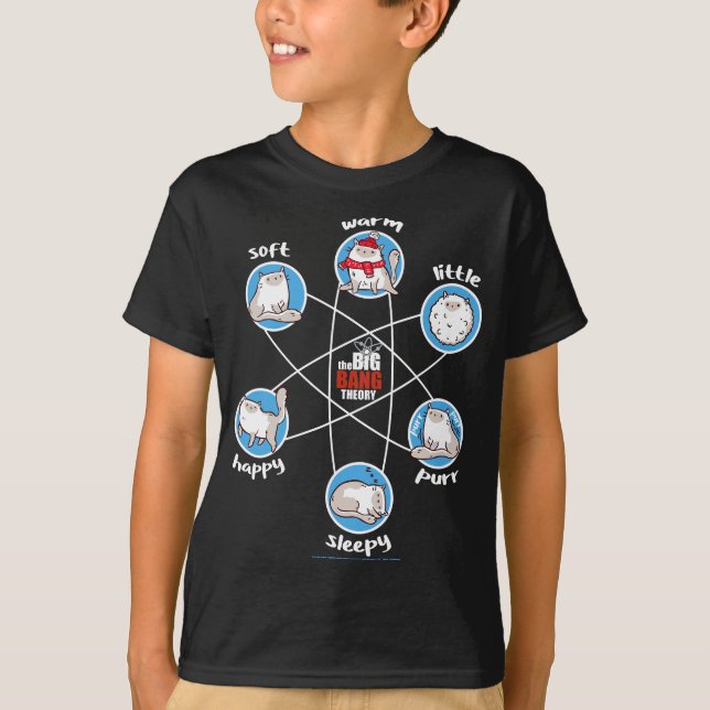 Soft Warm Little Happy Sleepy Kitty T-Shirt (Front)