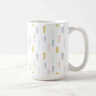 Soft Watercolor Chevron Pattern Coffee Mug