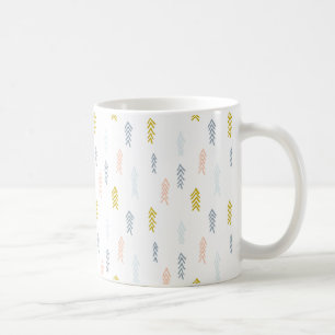 Soft Watercolor Chevron Pattern Coffee Mug