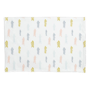 Soft Watercolor Chevron Pattern Pillowcase