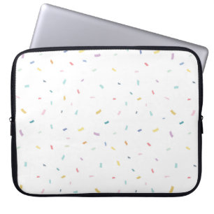 Soft Watercolor Confetti Pattern Laptop Sleeve