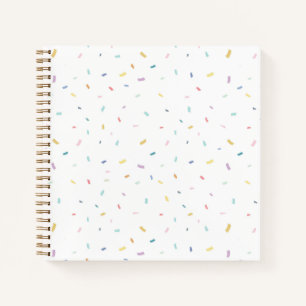 Soft Watercolor Confetti Pattern Notebook