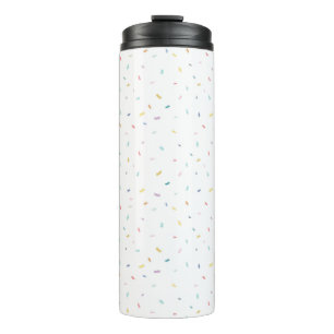 Soft Watercolor Confetti Pattern Thermal Tumbler