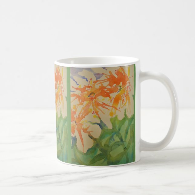 Soft Watercolor Flowers Coffee Mug (Right)