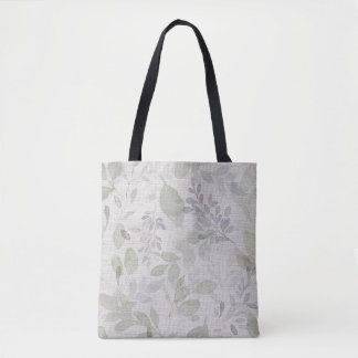 SOFT WATERCOLOR LEAF TOTE BAG
