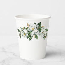 Soft Watercolor Magnolia Greenery Wedding Shower