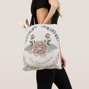 Soft Watercolor Meadow Floral Eco Tote Bag