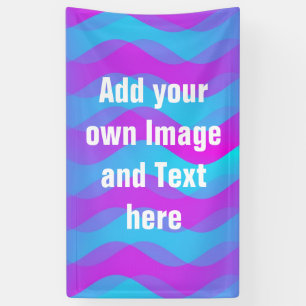 Soft Waves gradients pink cyan + your ideas Banner
