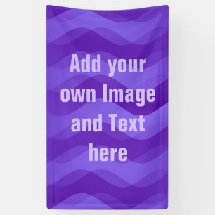 Soft Waves gradients violet + your ideas Banner