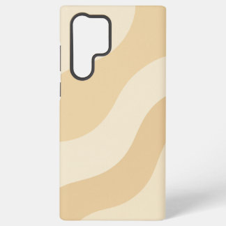 Soft Waves – Minimal Beige Abstract Pattern Samsung Galaxy Case