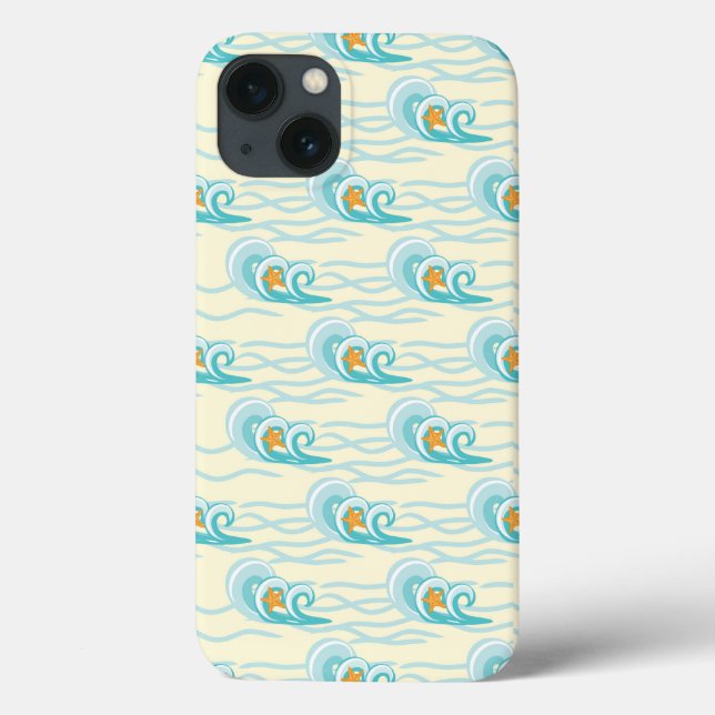 Soft Waves Pattern Case-Mate iPhone Case (Back)
