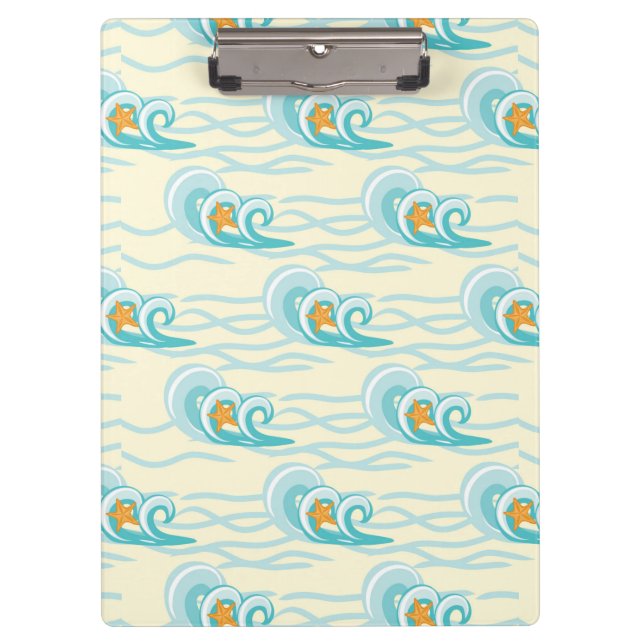 Soft Waves Pattern Clipboard (Front)