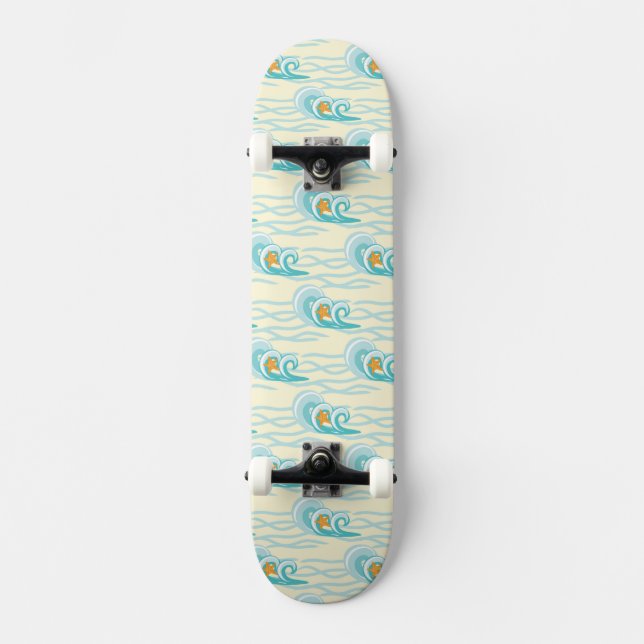 Soft Waves Pattern Skateboard (Front)