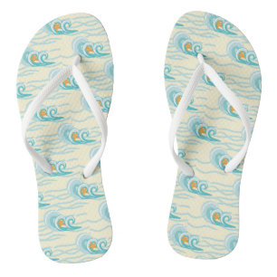 Soft Waves Pattern Thongs
