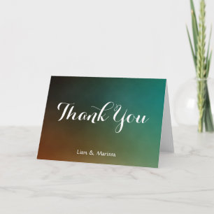Soft Wedding Thank You Tropical Card