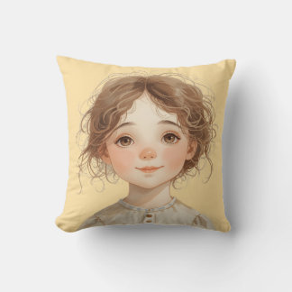 Soft Whimsy Portrait – The KindOnes Gentle Art Cushion