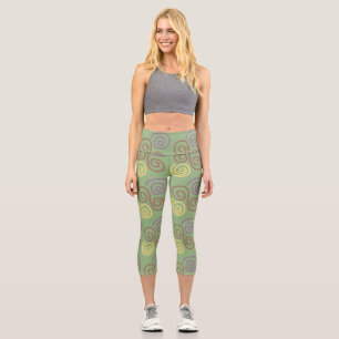 Soft Whirl Mosaic Capri Leggings