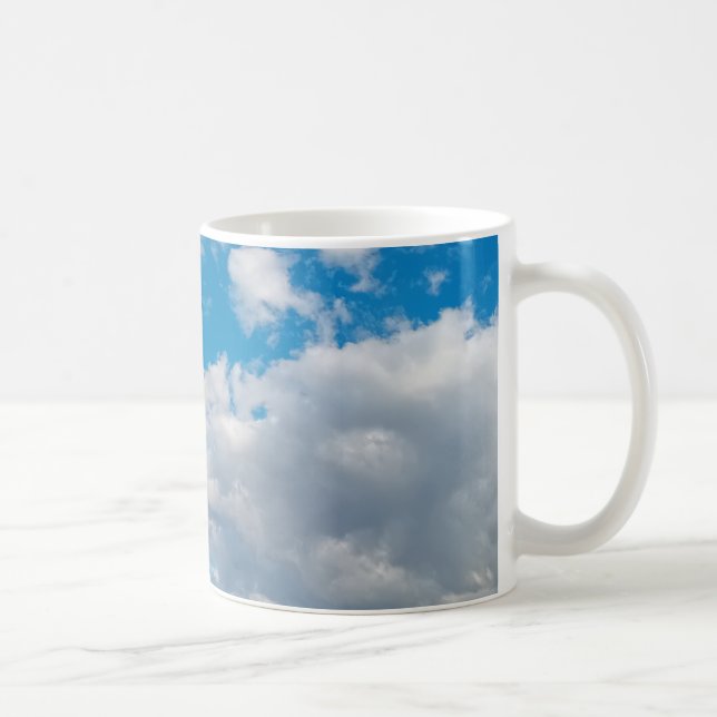 Soft white fluffy cloud coffee mug (Right)
