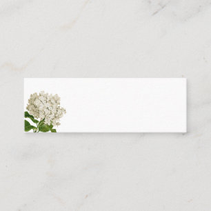 Soft White Hydrangea Blank Place Card