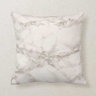 Soft White Marble Pattern Cushion
