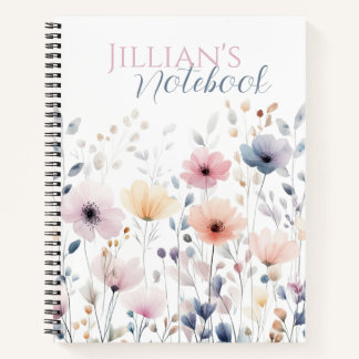 Soft Wildflower Daydream Notebook
