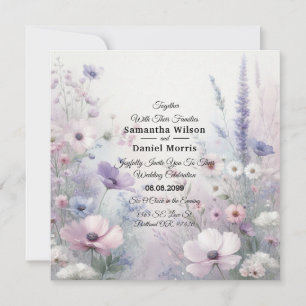 Soft Wildflower Meadow Daydreams Invitation