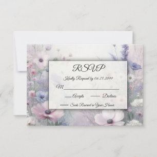 Soft Wildflower Meadow Daydreams RSVP Card