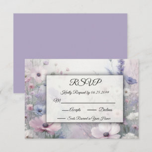 Soft Wildflower Meadow Daydreams RSVP Card