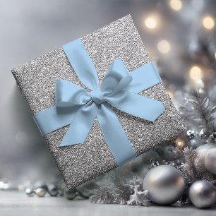 Soft Winter Blue Solid 3 inch Satin Ribbon