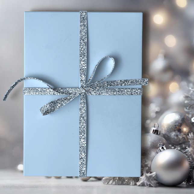 Soft Winter Blue Solid Wrapping Paper (Creator Uploaded)