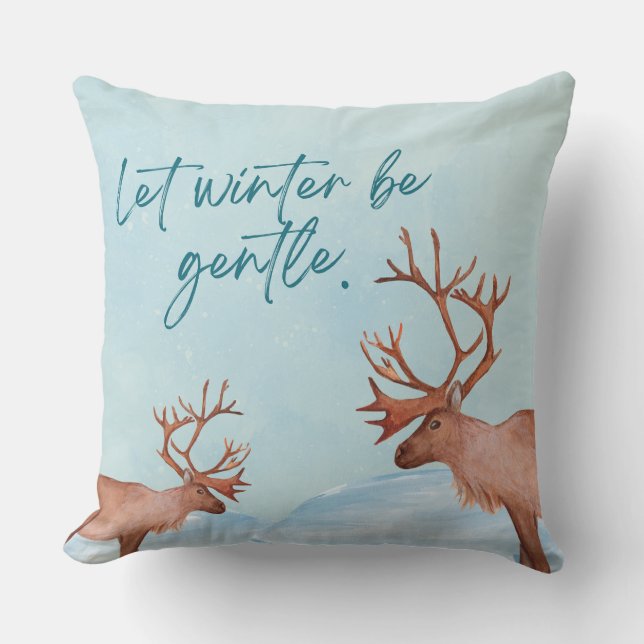 Soft Winter Collection — Calm, Cozy & Timeless Cushion (Front)