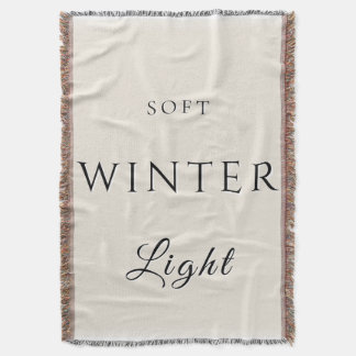 Soft Winter Light Throw Blanket