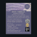 Soft Wool, Knitting Store, Yarn Store Advertising Flyer<br><div class="desc">Soft Wool,  Knitting Store,  Yarn Store Advertising Flyers By The Business Card Store.</div>