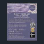 Soft Wool, Knitting Store, Yarn Store Advertising Flyer<br><div class="desc">Soft Wool,  Knitting Store,  Yarn Store Advertising Flyers By The Business Card Store.</div>
