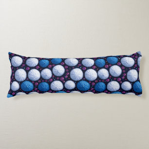Soft Yarn Balls With Glittery Accents Body Cushion